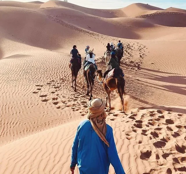 camel riding in Morocco