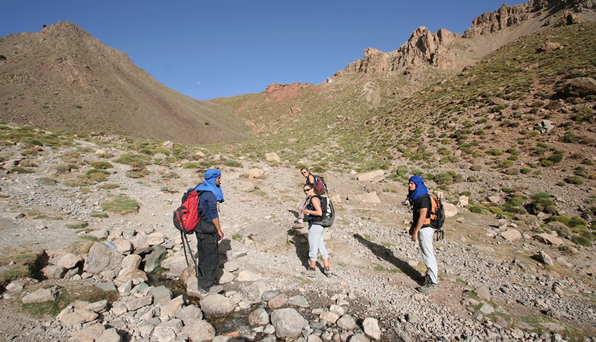 hiking in Morocco Atlas Mountains