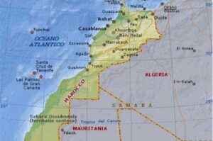 Mappa del Marocco